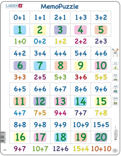 

Мемопазл - Числа 0-20, 40 элементов