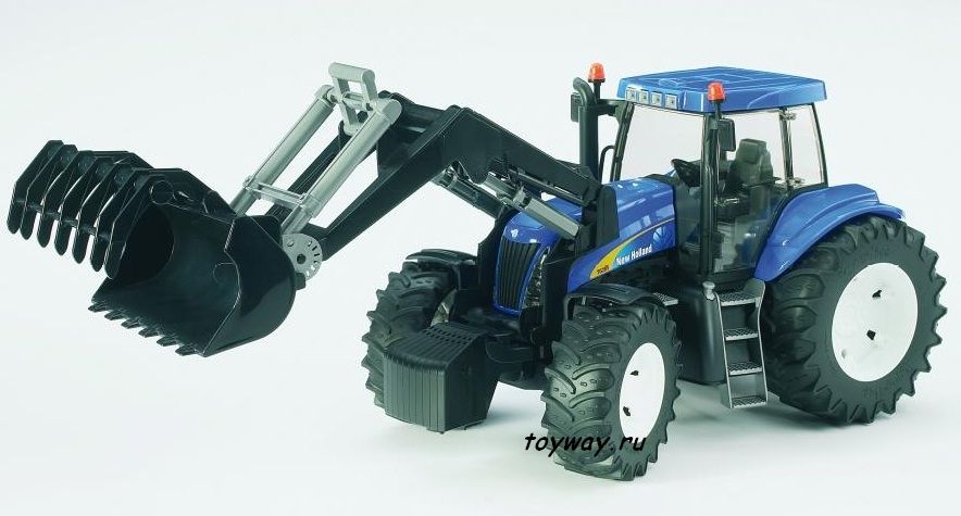 Трактор Bruder New Holland T8040 с погрузчиком  