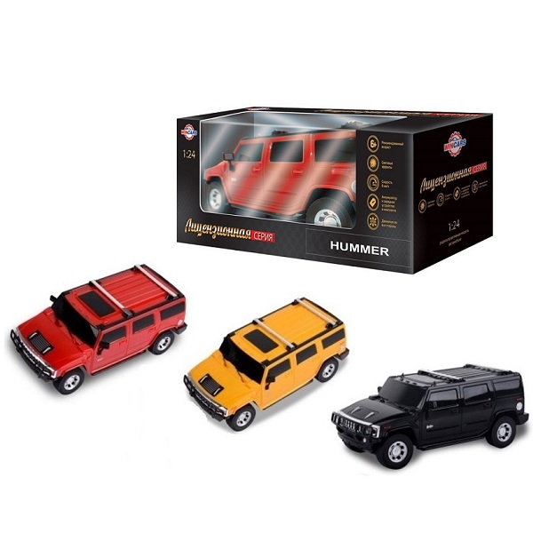 

Радиоуправляемый лицензированный автомобиль Hummer, масштаб 1:24, ЗУ в комплекте