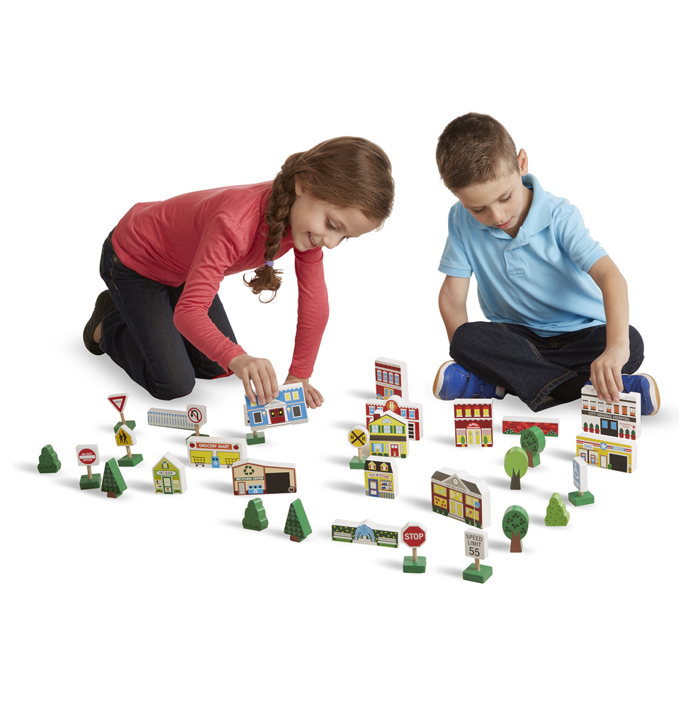 Набор деревянных игрушек - Город  