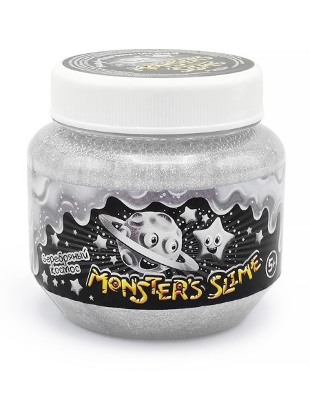 

Слайм Monster's Slime классический большой, 250 мл, серебряный космос