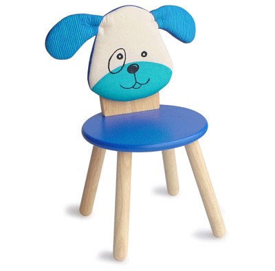 I'm Toy Яркий детский стульчик для вечеринок серии Животные. Голубая собачка 