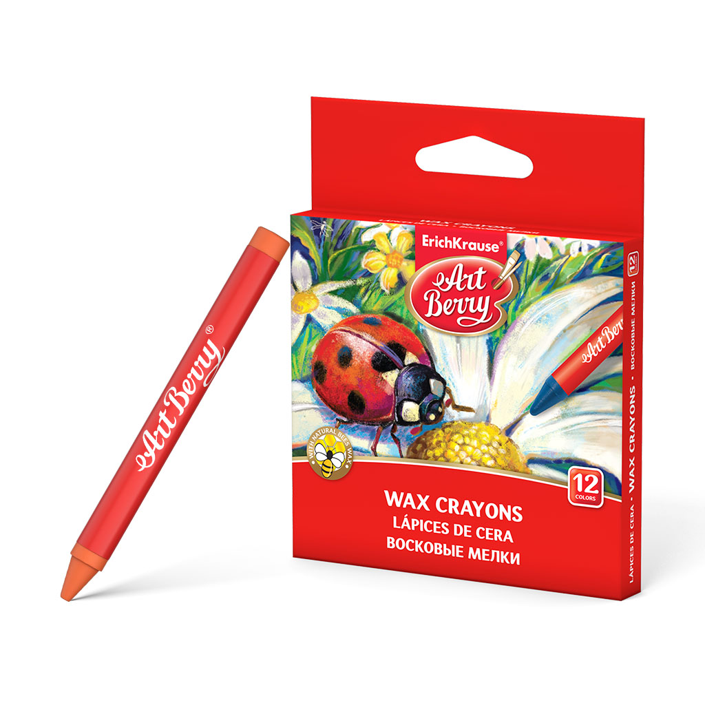 

Восковые мелки ArtBerry 12 цветов