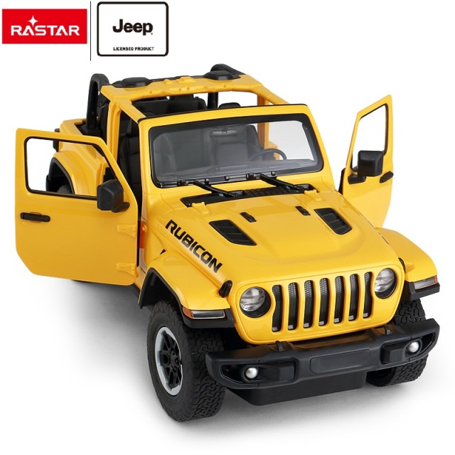 Машина р/у - Jeep Wrangler Jl, масштаб 1:14, двери открываются вручную, со светом   