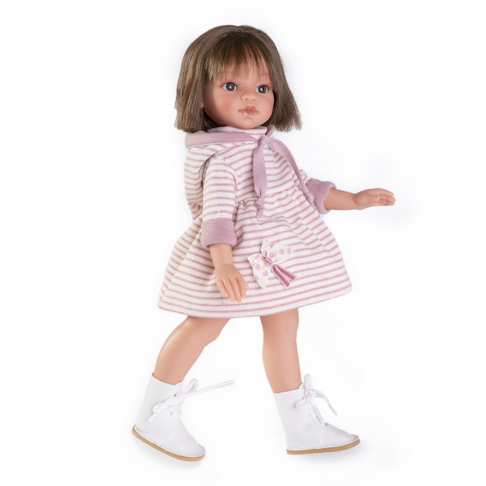 Кукла Ноа в платье в полоску 33 см виниловая  