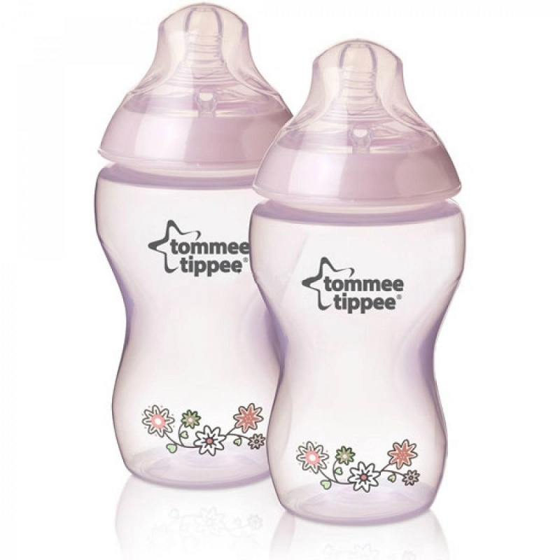 Бутылочка для кормления Tommee Tippee с рисунком, 340 мл, 2 штуки  