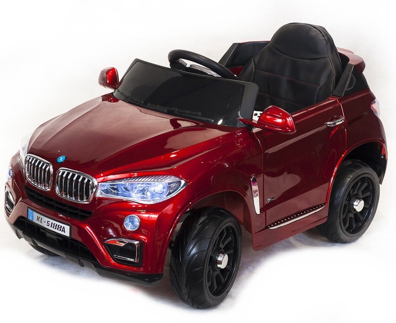 

Электромобиль - BMW X6, красный, свет и звук