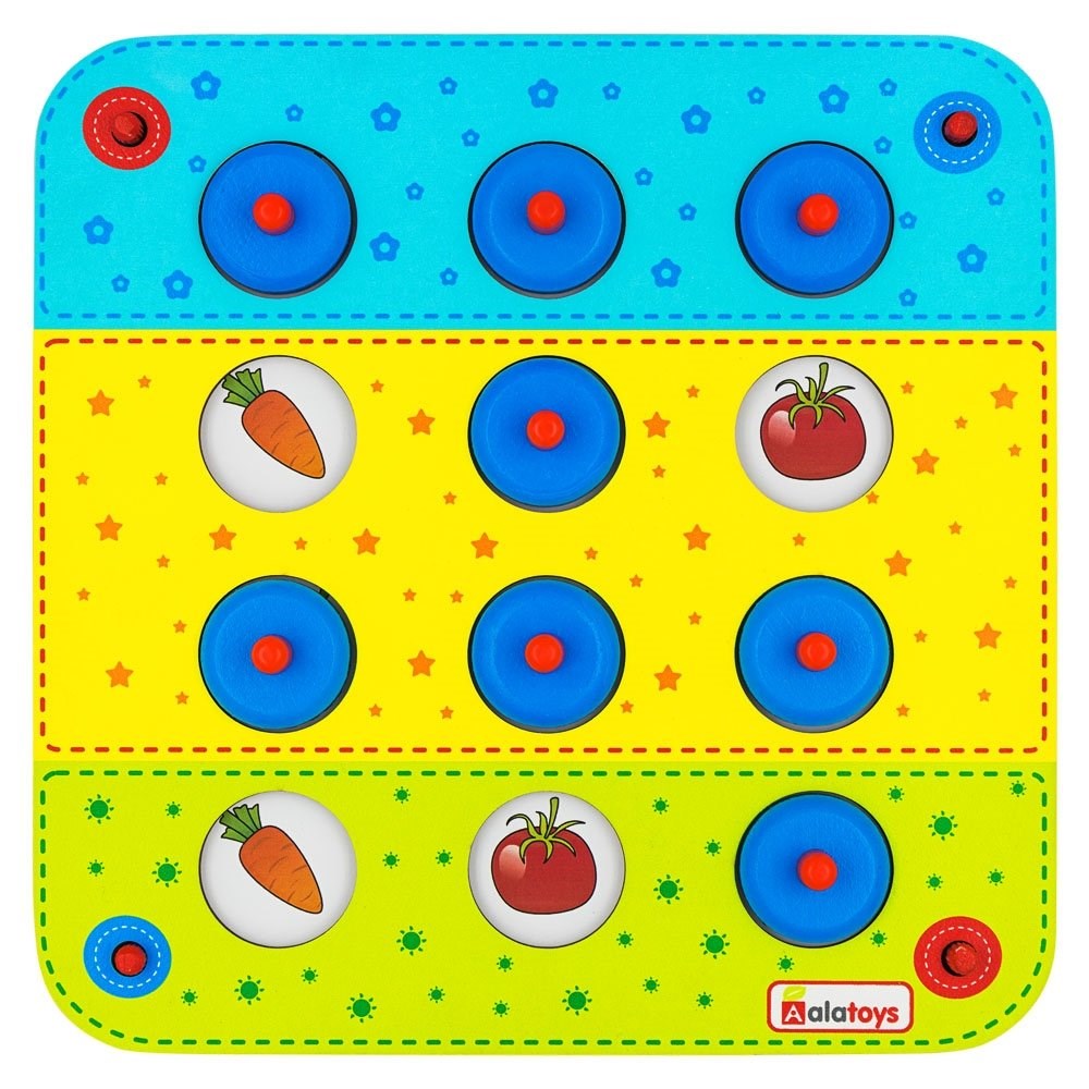 

Настольная игра - Мемори, 6 карточек, 12 ячеек