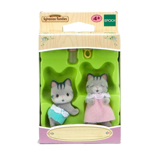 Sylvanian Families. Серые Котята-двойняшки  