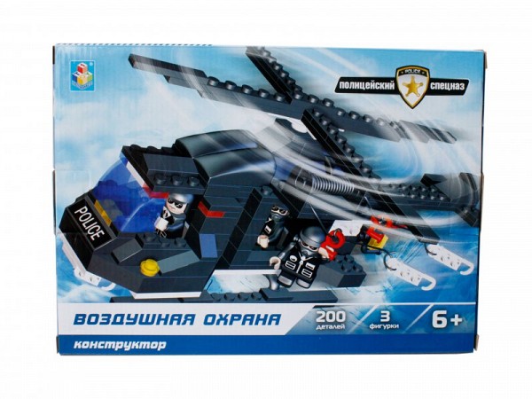 

Конструктор - Полицейский Спецназ, воздушная охрана, 200 деталей