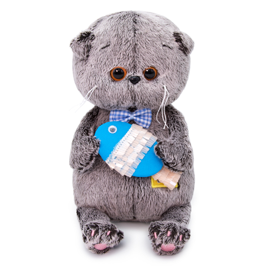 

Мягкая игрушка – Басик Baby с рыбкой, 20 см