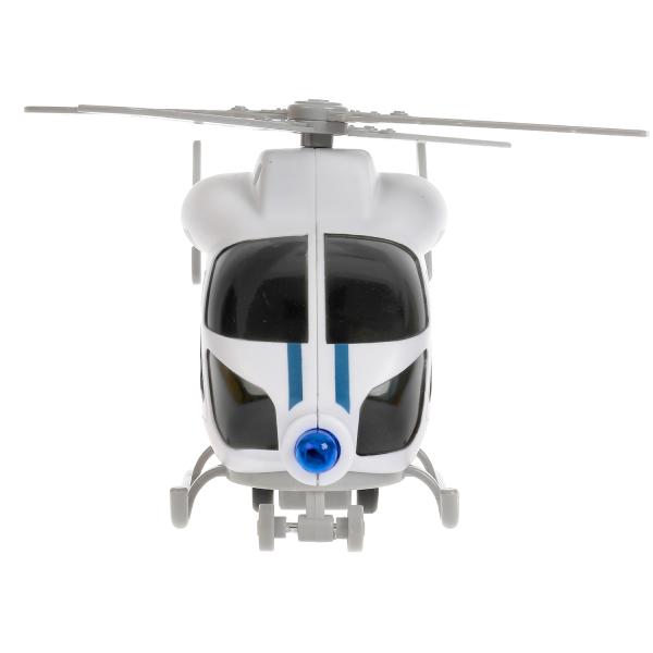 Модель Вертолет Полиция 19,5 см свет-звук подвижные детали пластиковая инерционная  