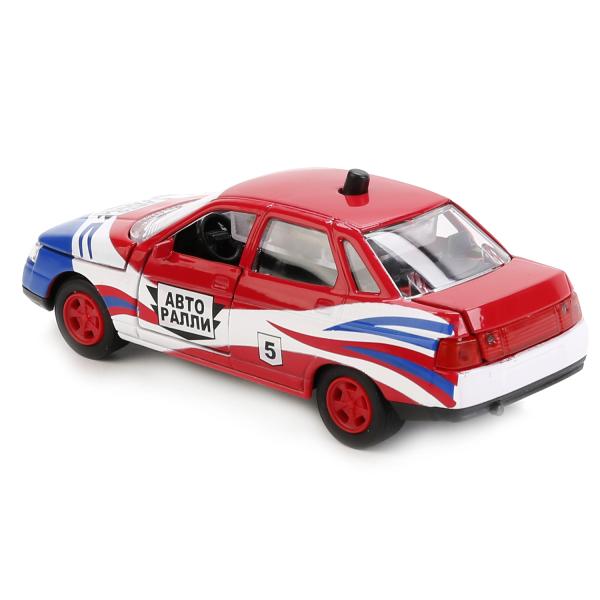 Инерционная металлическая машина Lada 2110 - Авторалли, звук 1:43  