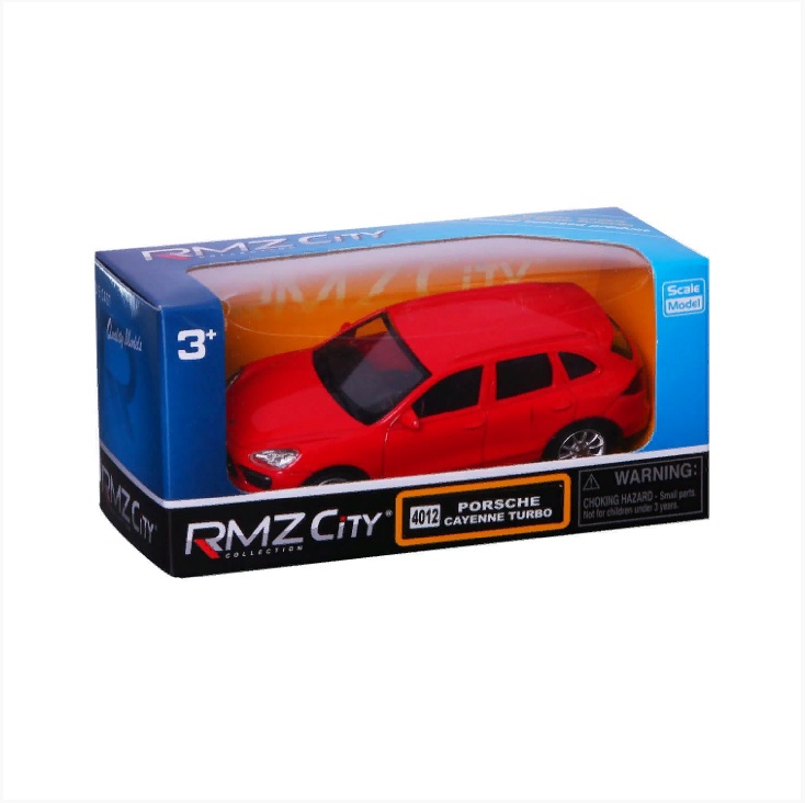 Машина металлическая RMZ City - Porsche Cayenne Turbo , без механизмов, масштаб 1:43, цвет красный  