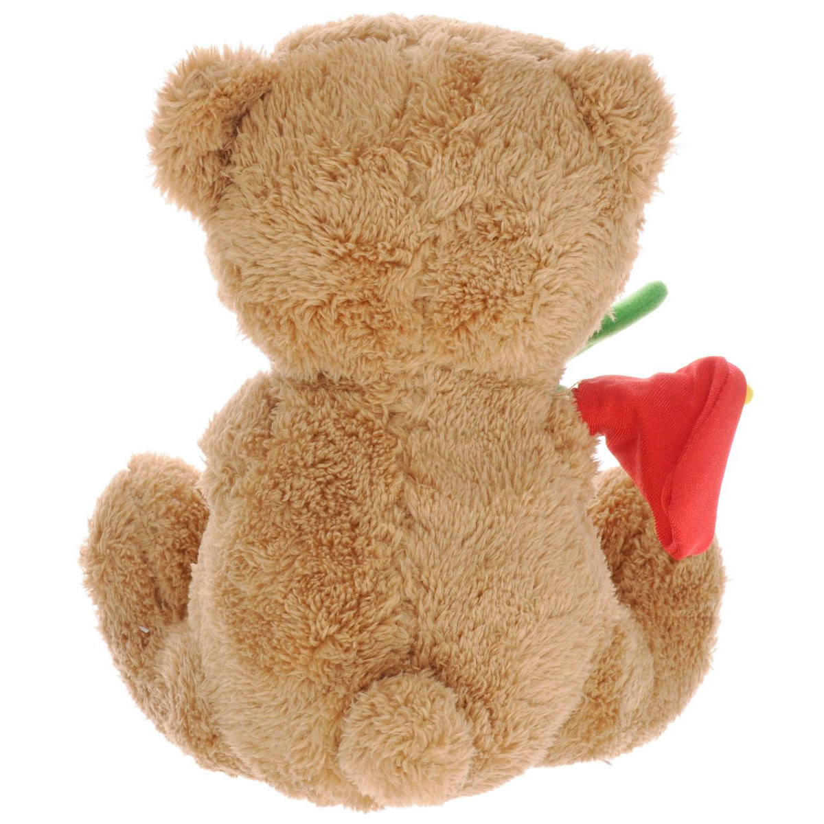 Мягкая игрушка - Медвежонок Сэмми с красной каллой, музыкальный, 18 см.  