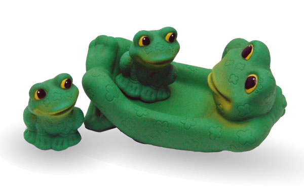 Резиновая игрушка - Лягушка с лягушатами  