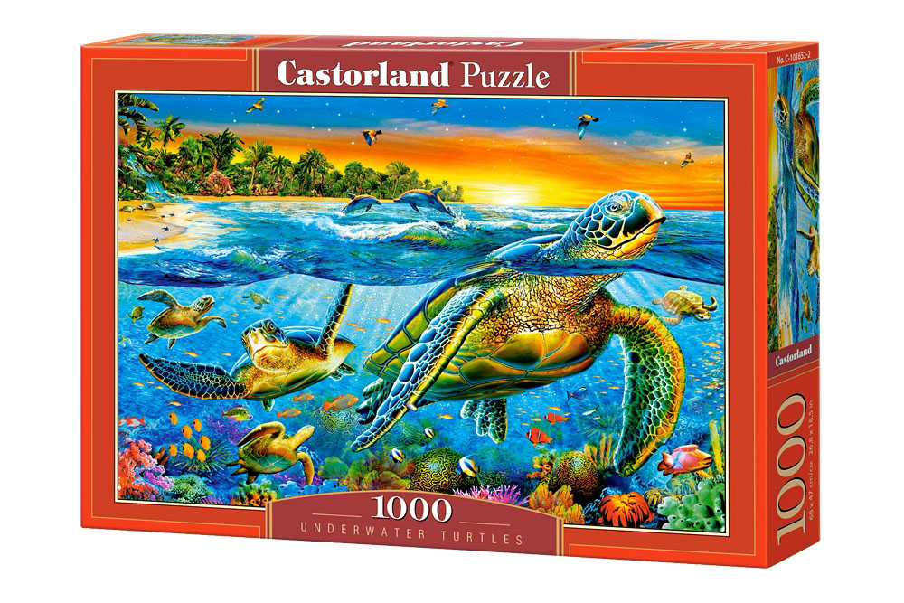 Пазлы Castorland – Подводные черепахи 1000 элементов  