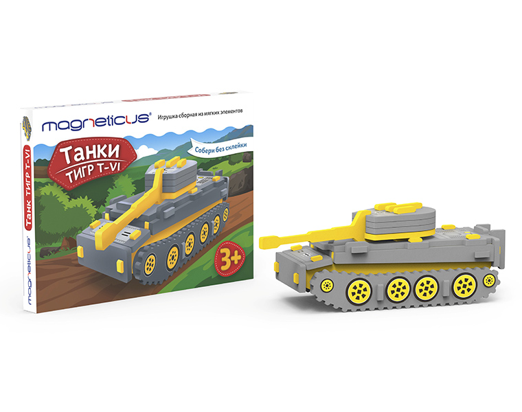 

Сборная модель из мягких элементов – Танки. T-VI Тигр