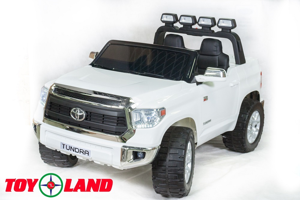 Электромобиль ToyLand Toyota Tundra белого цвета  