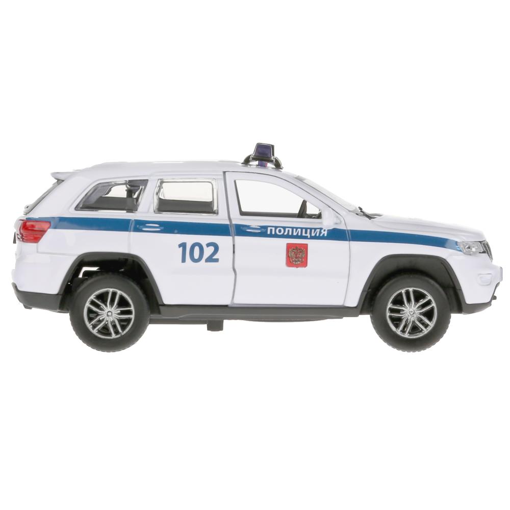 Инерционный металлический Jeep Grand Cherokee - Полиция, 12 см, цвет белый  