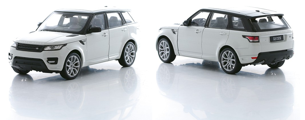 Land Rover Range Rover Sport в масштабе 1:24, металл  