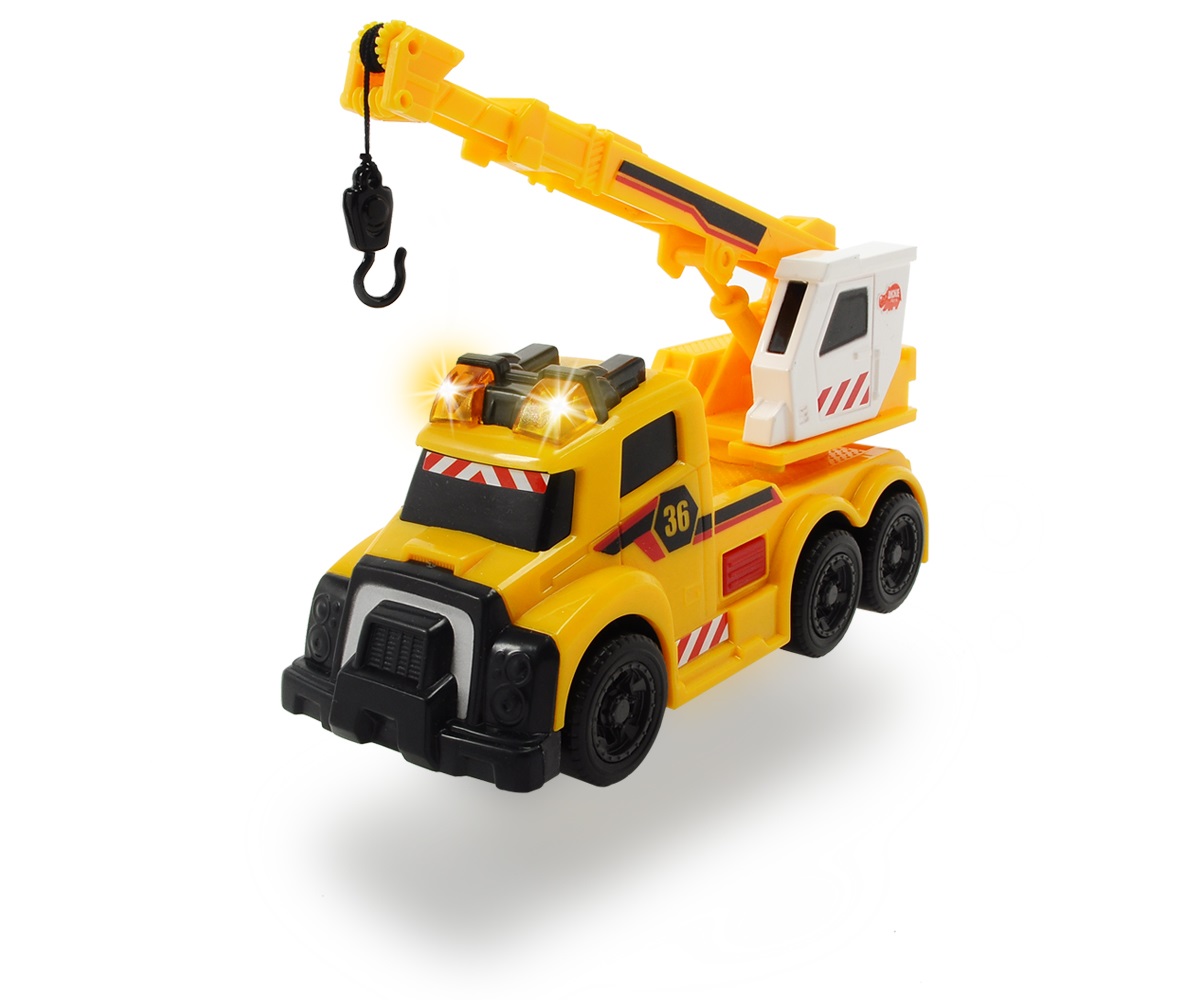 Машина Dickie Toys Mobile Crane с краном со светом и звуком, 15 см  
