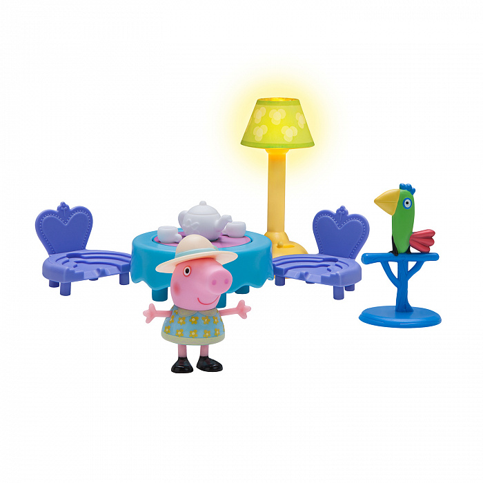 

Игровой набор Peppa Pig – Пеппа и чайная церемония, 6 предметов, свет