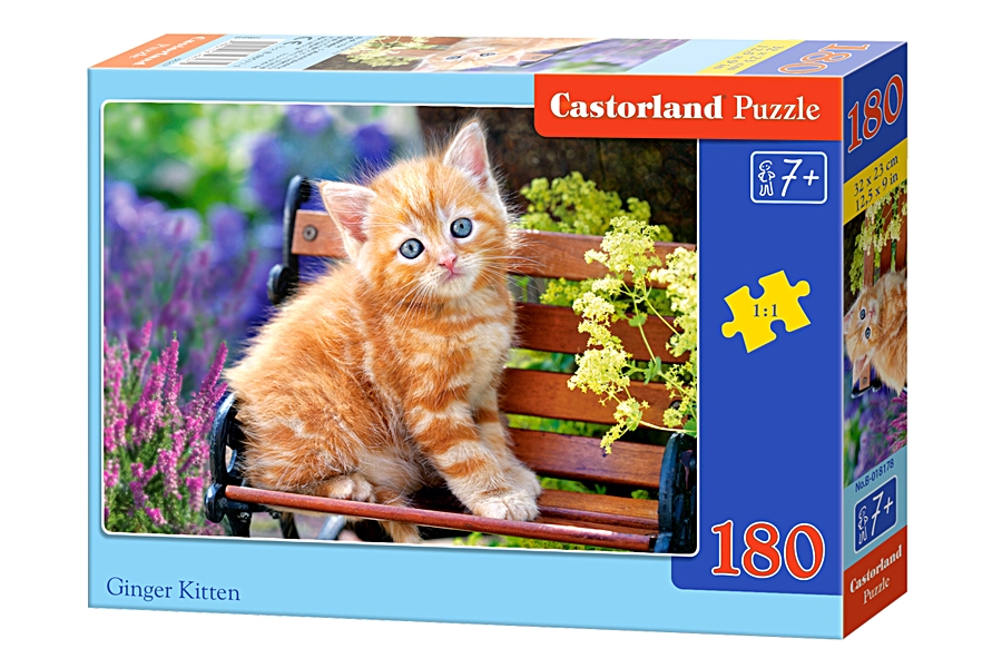 

Пазлы Castorland - Рыжий котенок, 180 элементов