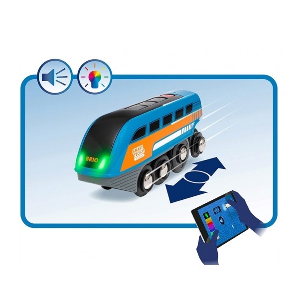 Игровой набор Brio Smart с интерактивными тоннелями, поездом и фигуркой  
