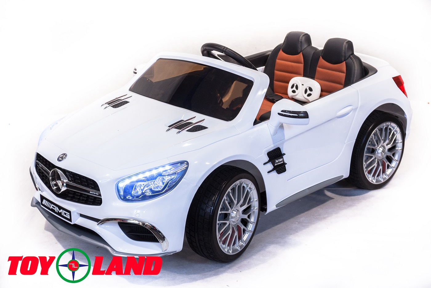 

Электромобиль Mercedes-Benz SL65, цвет – белый