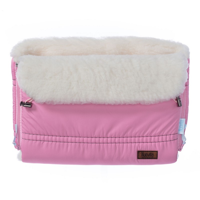 

Муфта меховая для коляски Nuovita Alpino Bianco Rosa/Розовый