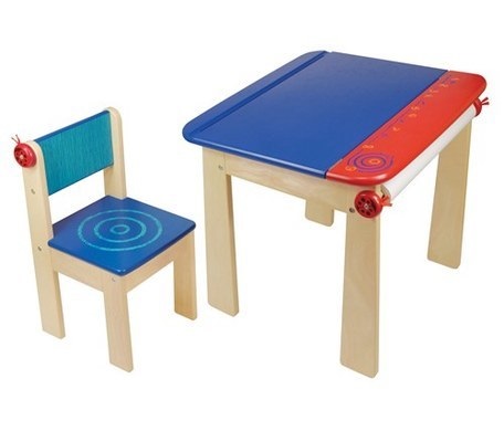 Деревянный стульчик I'm Toy, голубой  