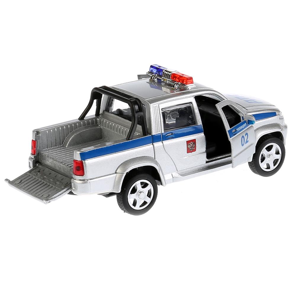Машина металлическая инерционная UAZ Pickup – Полиция, 12 см, открываются двери   