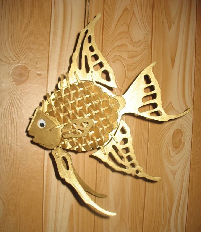 Модель деревянная сборная - Ангельская рыбка  