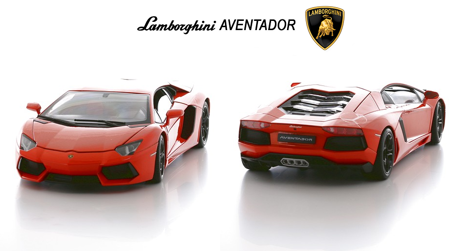 Металлическая машинка Welly Lamborghini Aventador, масштаб 1:18  