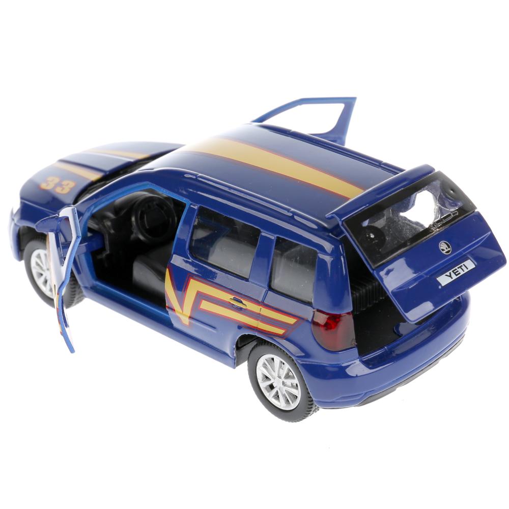 Машинка металлическая инерционная Skoda Yeti Спорт, открываются двери и багажник, 12 см.   