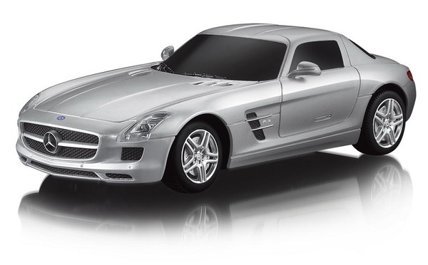

Машина на р/у – Mercedes SLS AMG, 1:24, 19 см, серебряный, свет