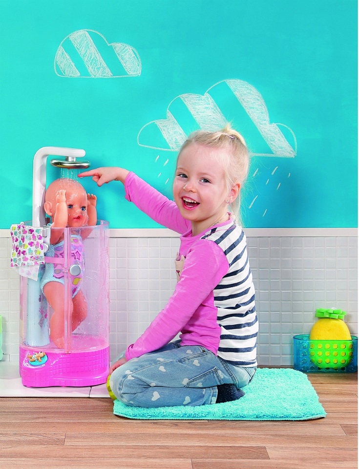 Душевая кабинка для кукол из серии Baby born, дисплей  
