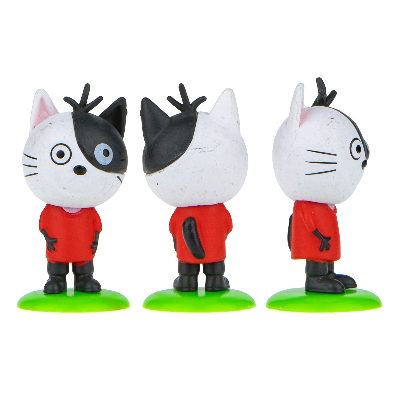 Игрушка-сюрприз в непрозрачном пакетике - Три кота - Фигурка на подставке с пазлом на 9 деталей  