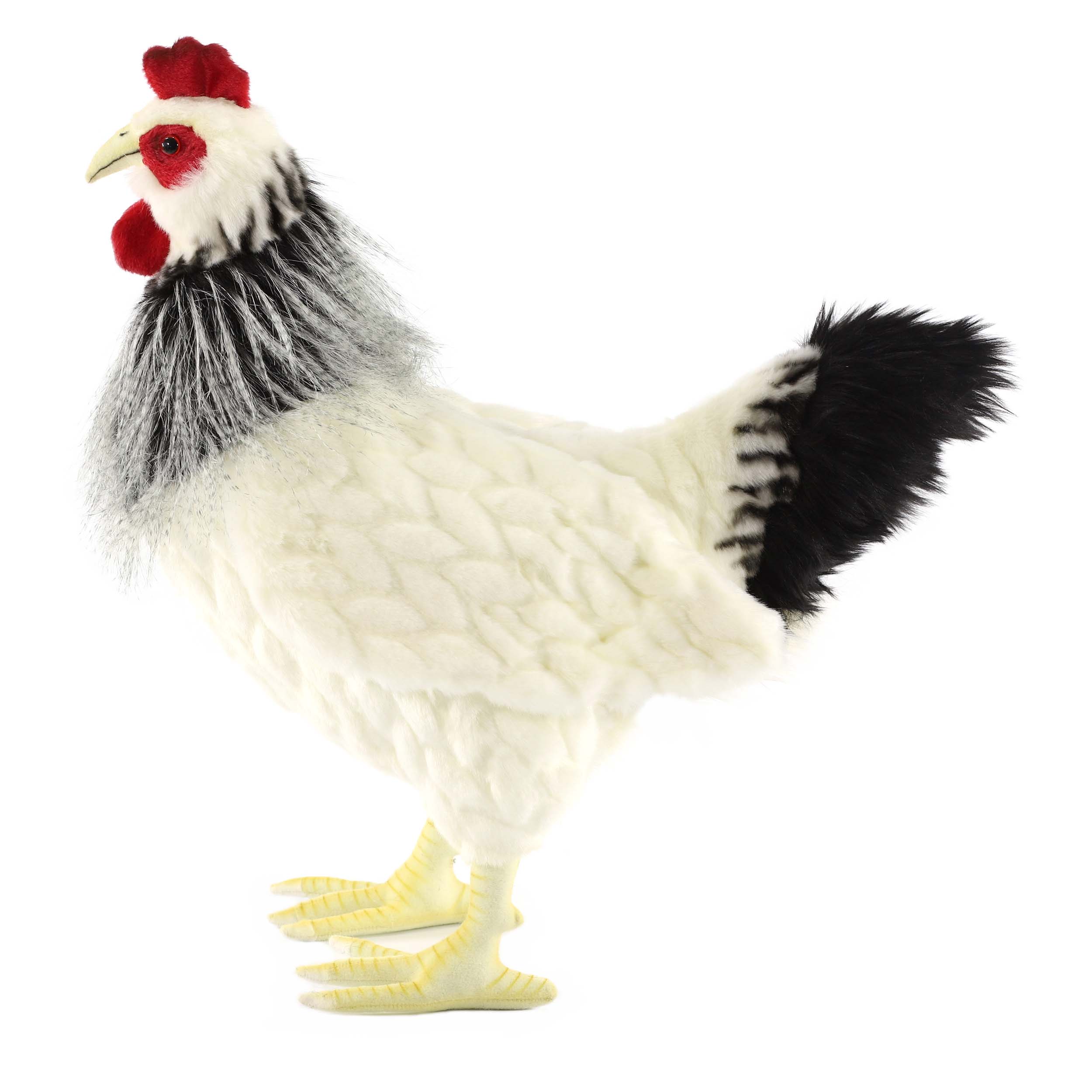 Мягкая игрушка - Курица черно-белая, 38 см  