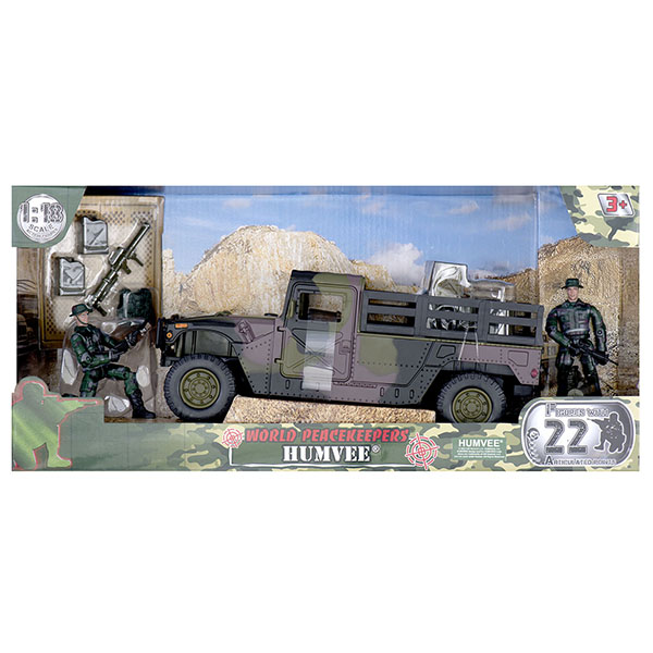 Игровой набор - WP. Humvee, масштаб 1:18, 2 фигурки, 4 вида  