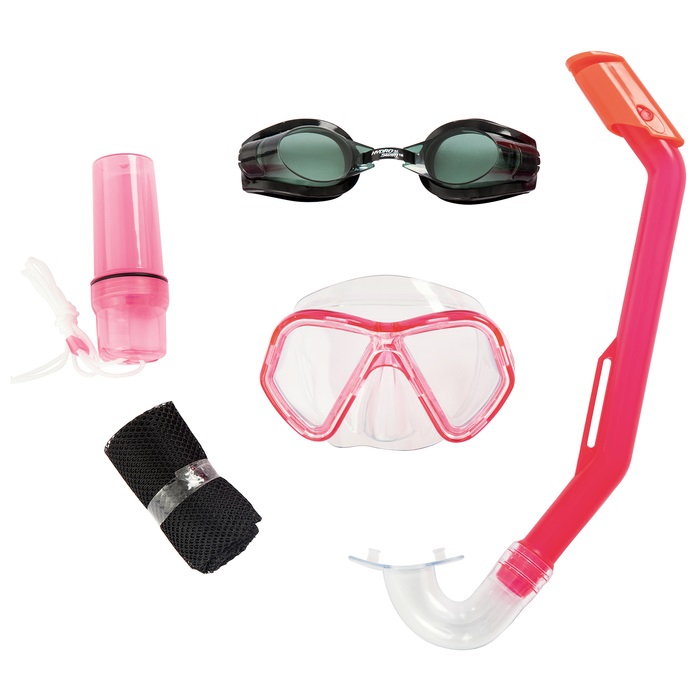 Набор для ныряния – Барракуда, маска, очки, трубка, от 3 лет, 2 цвета  