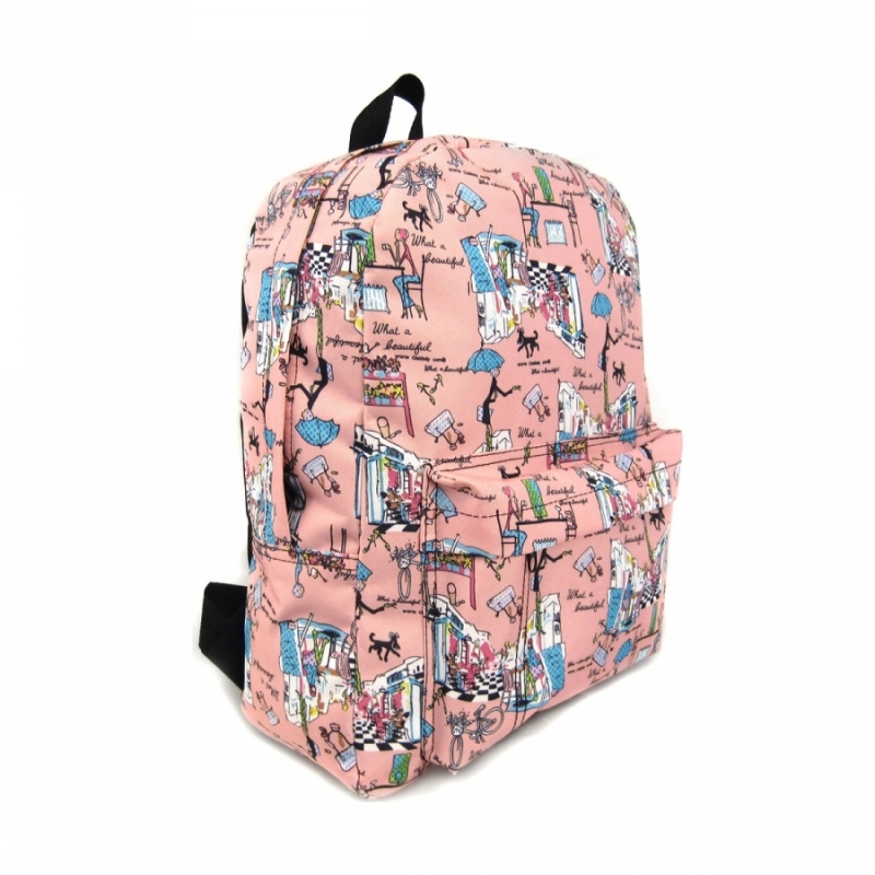 Рюкзак с 1 карманом – Модница, розовый  