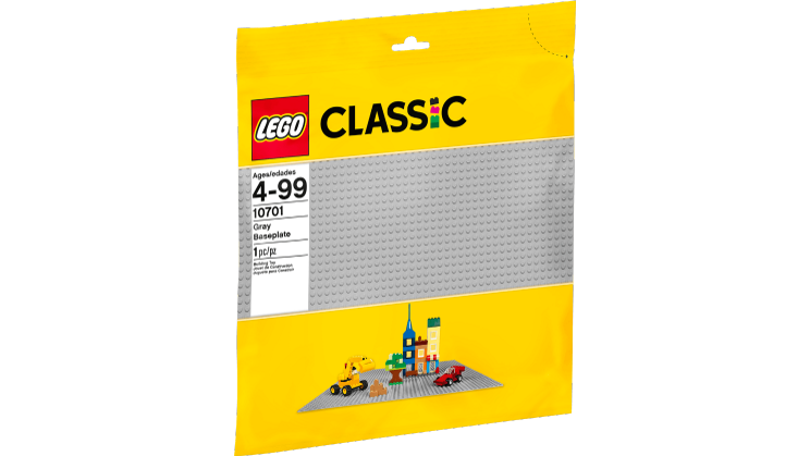 Конструктор Lego Classic - Строительная пластина серого цвета  