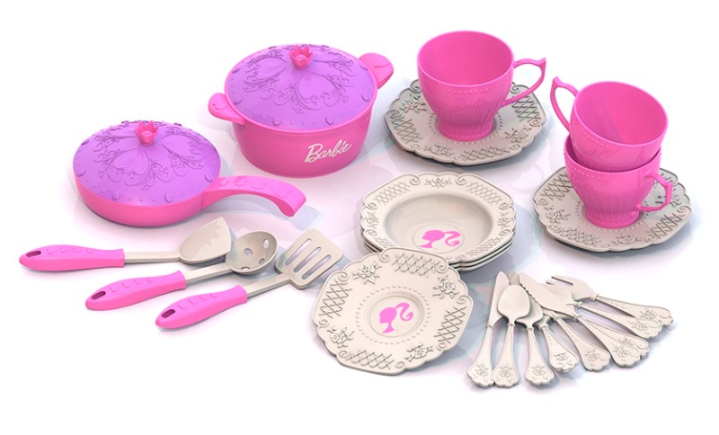 Набор кухонной посудки – Барби, 25 предметов  