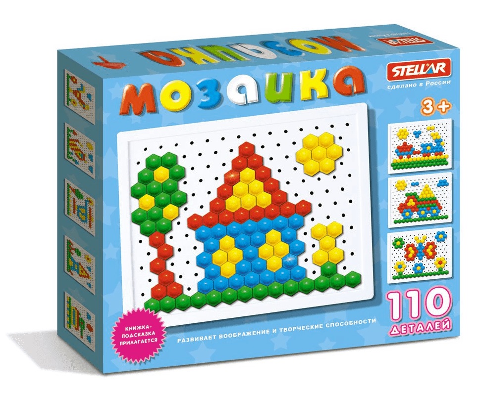 

Мозаика, диаметр 13 мм, 110 деталей