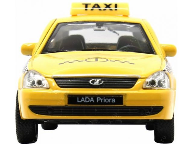 Модель машины 1:34-39 Lada Priora - Такси  