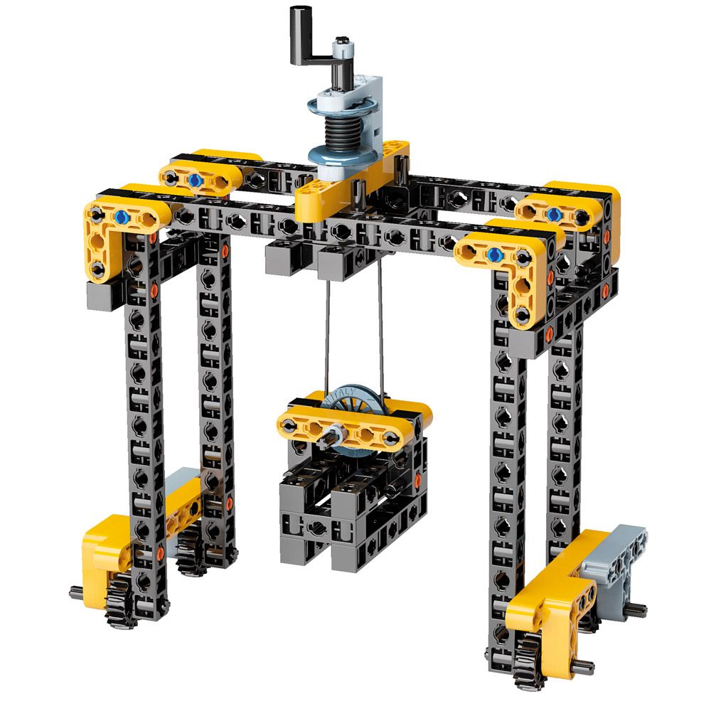 Конструктор Clementoni - Mechanics Laboratory - Конструкции подъемных кранов и механизмов  