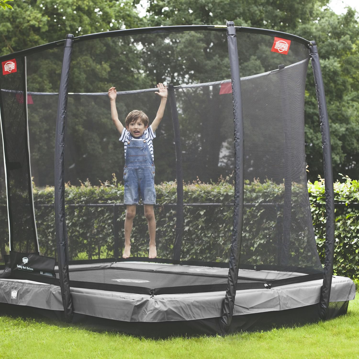 Батут Ultim Champion InGround 330 Grey + Safety Net Deluxe   