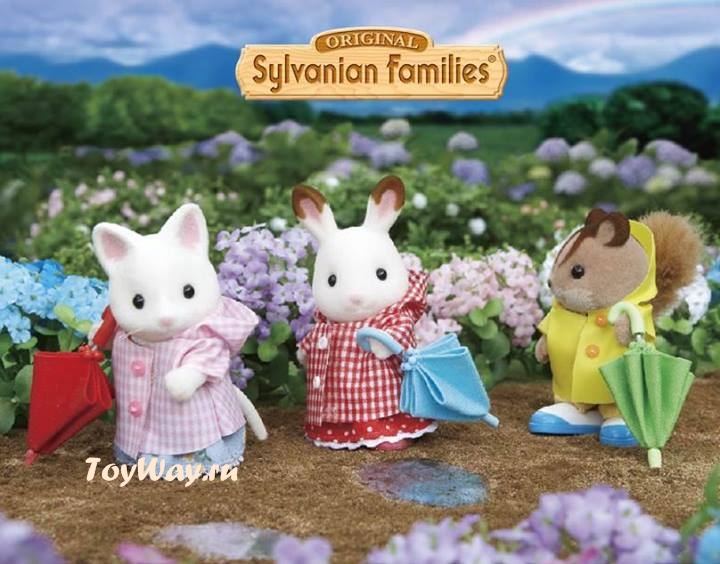 Sylvanian Families - Семья Шоколадных Кроликов  